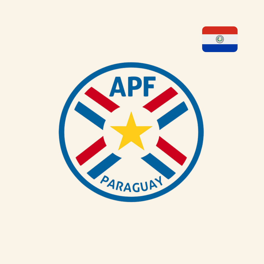 Sticker de la Asociación Nacional de Fútbol de Paraguay